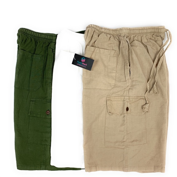 Men’s Cotton Shorts- White - Picture 6 of 7